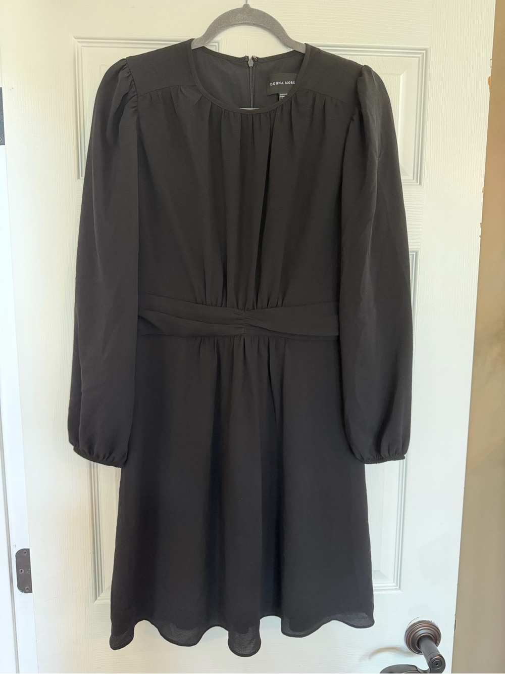 Donna Morgan Black Long Sleeve Dress
